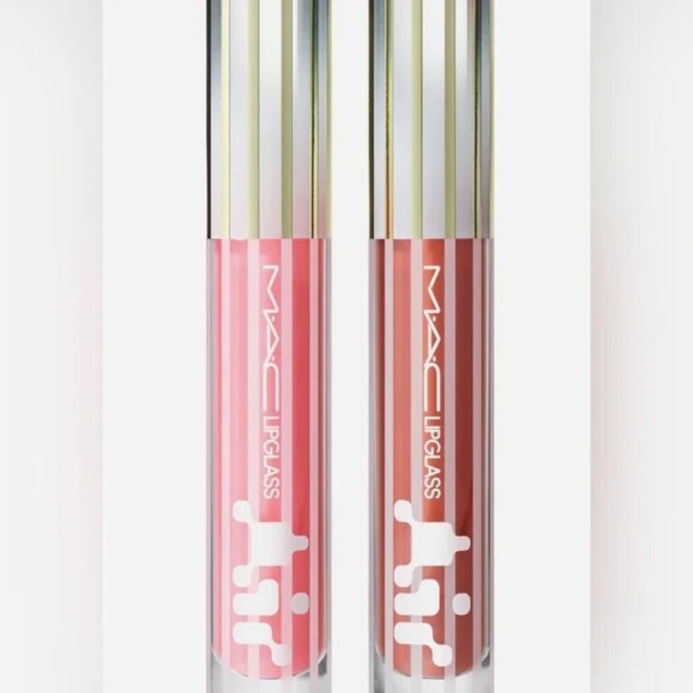MAC Cosmetics Nightmode Gloss Lipglass Air Duo Snobbish / Casual NEW in BOX - Picture 10 of 13